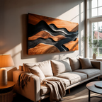 Modern Carved Wall Art For Living Room Decor