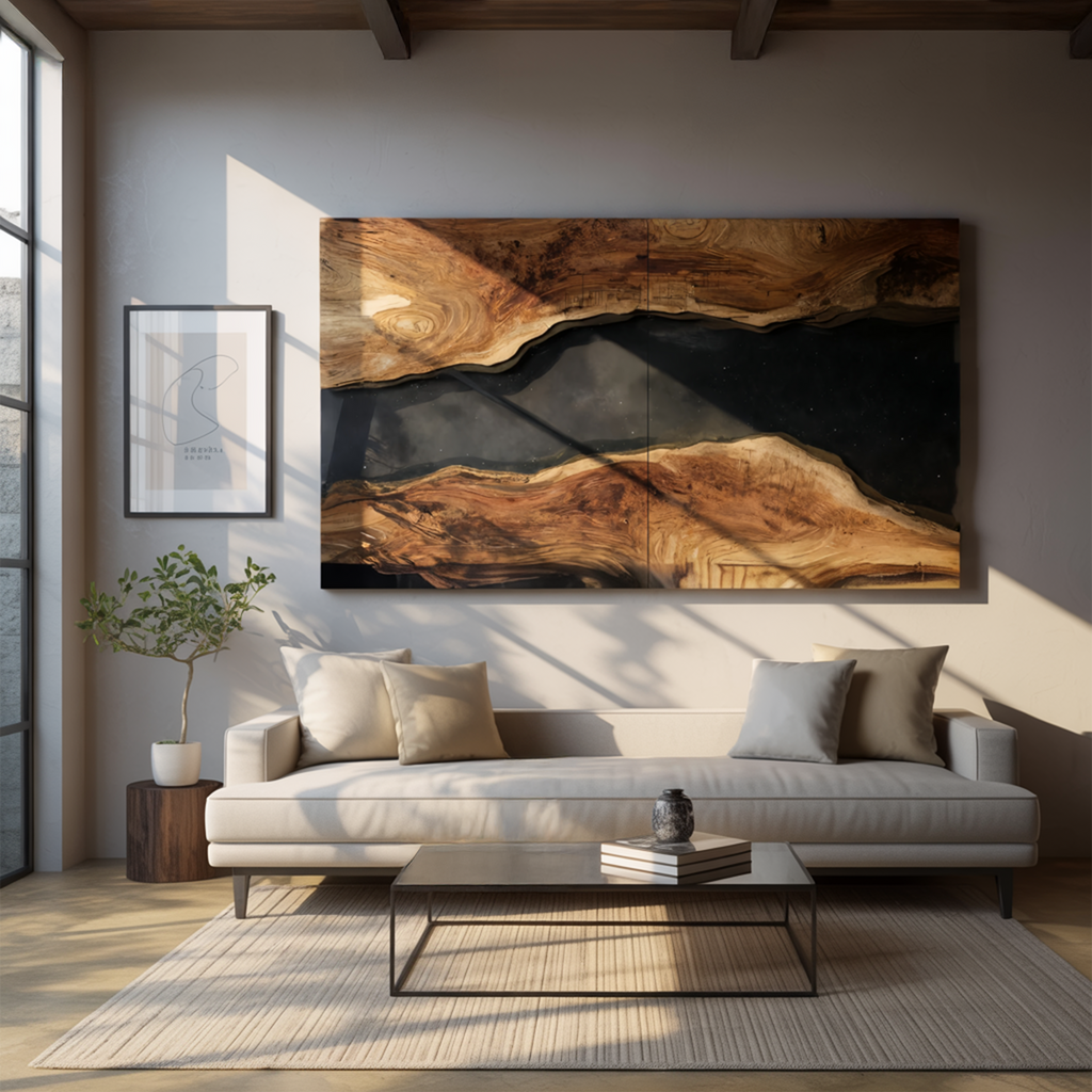 Farmhouse Solid Wood Wall Sculpture For Living Room
