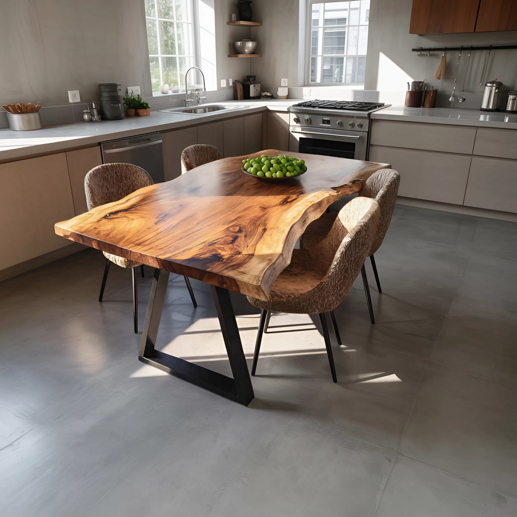 Dining Room Handcrafted Live Edge Dining Table Custom