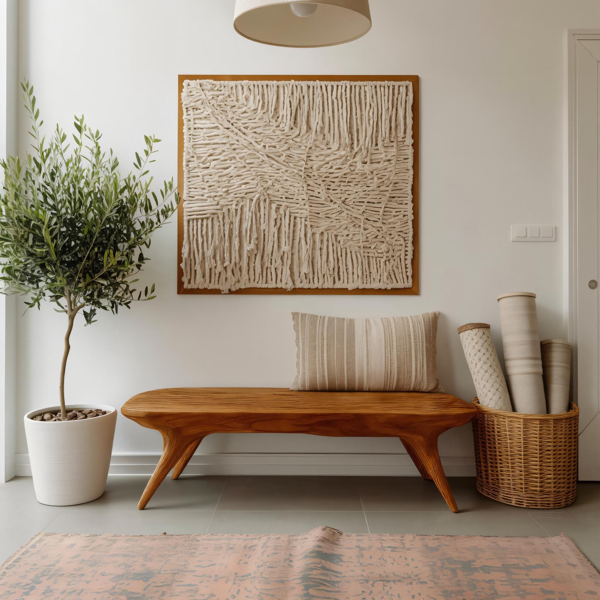 Modern Minimalist Entryway Bench For Hallway Or Bedroom Seating