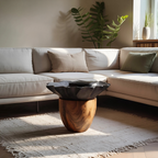 Mid Century Wooden Side Table For Modern Lounge Decor