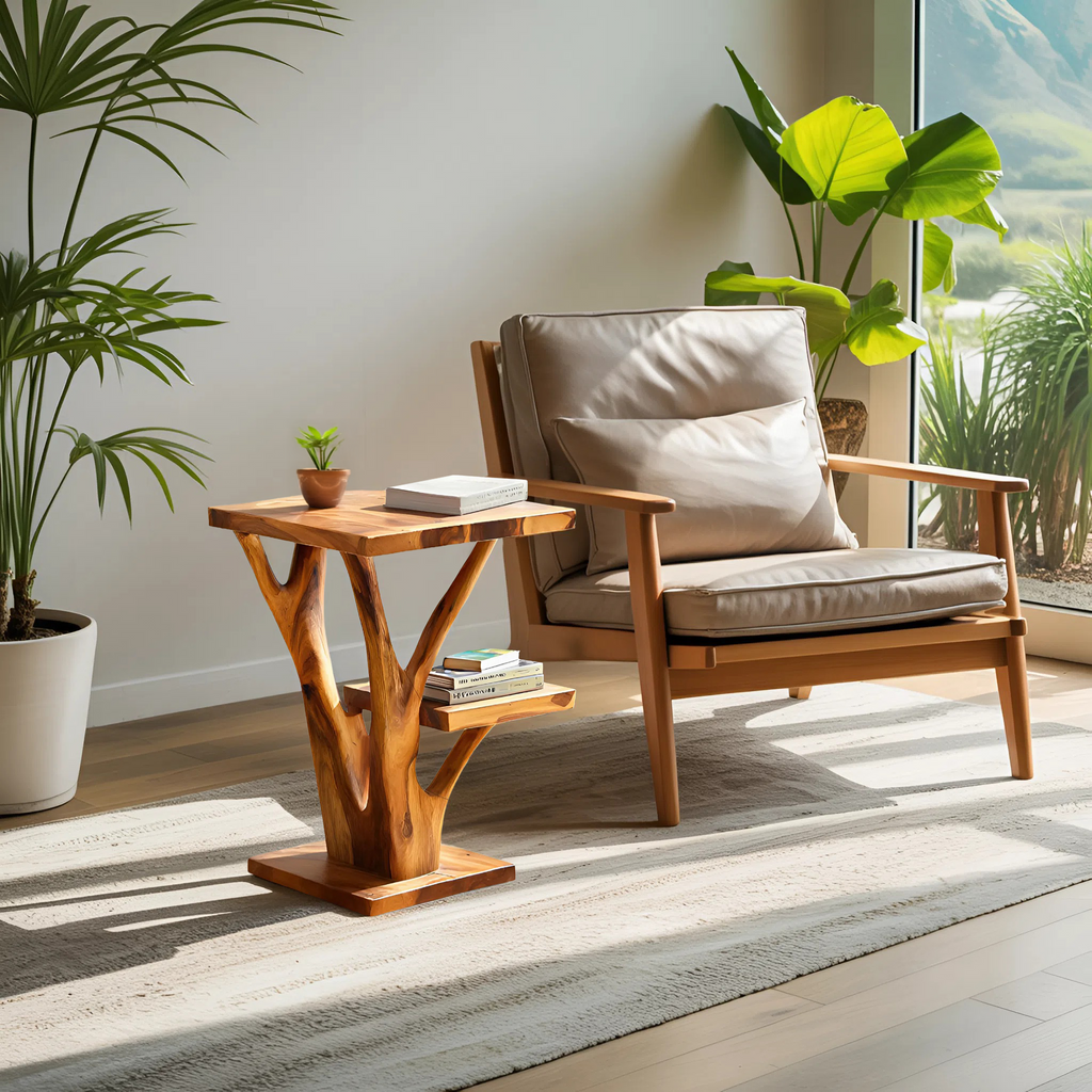 Elegant Side Table Branch Inspired Design For Living