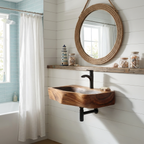 Farmhouse Solid Wood Vanity Sink For Bathroom Furniture Decor