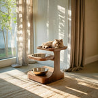 Farmhouse Feeding Stand For Dog Food Bowl Storage