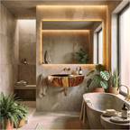 Handcrafted Solid Wood Vanity Sink For Luxury Bathroom Furniture Decor
