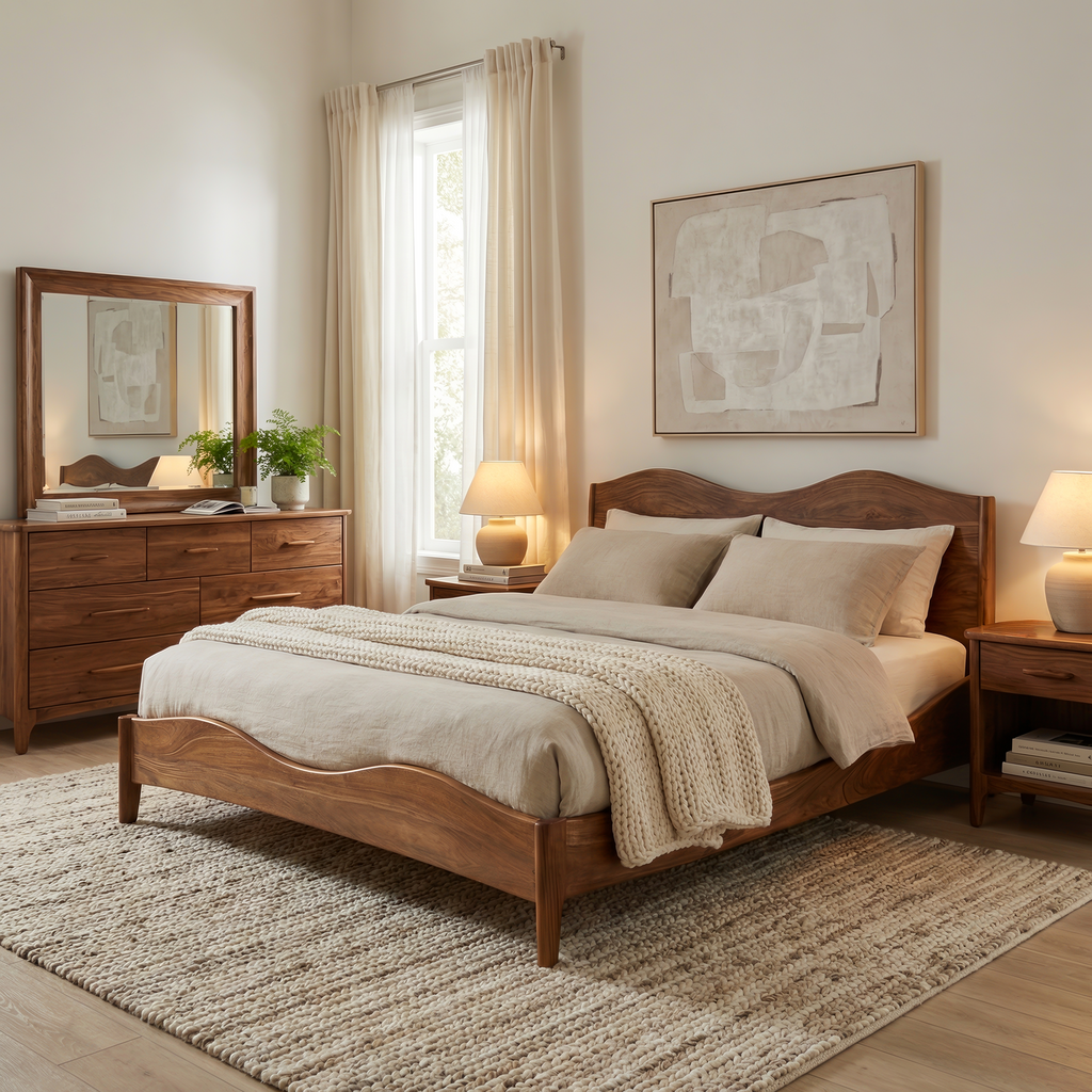 Luxury Set Headboard And Bed Frame For Bedroom