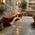 Solid Wood Live Edge Bench For Entryway Furniture Accent