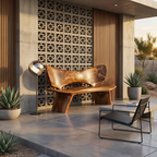 Handcrafted Outdoor Wooden Bench For Serene Garden Corners