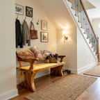Live Edge Wooden Entryway Bench For Interior Home Decor