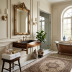 Farmhouse Wall Mounted Wooden Bathroom Sink For Warm Bathroom Decor
