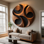 Organic Carved Wall Art For Luxury Living Spaces