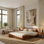 Handcrafted Bed Frame And Headboard For Modern Bedroom