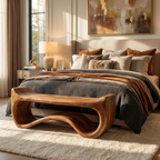 Live Edge Wood Entryway Bench For Farmhouse Style Homes