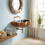 Mid Century Solid Wood Vanity Sink For Stylish Bathroom Decor