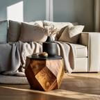 Farmhouse Live Edge Side Table For Entryway Furniture
