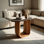 Modern Solid Wood End Table For Bedroom Furniture Decor