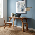 Farmhouse Solid Wood Desk For Bedroom Or Creative Workspace