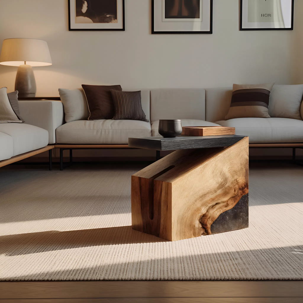 Mid Century Solid Wood End Table For Furniture Decoration