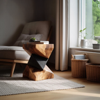 Farmhouse Wooden Side Table For Modern Farmhouse Decor
