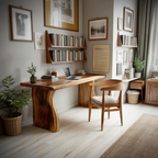 Handcrafted Solid Wood Desk For Reading And Work Area
