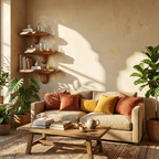 Farmhouse Wooden Mushroom Shelf For Cozy Bedroom And Entryway Design