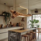 Rustic Hanging Light Fixture Branch Chandelier For Dining Room And Kitchen Island