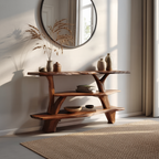 Modern Live Edge Entryway Table For Bedroom Furniture Decoration