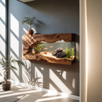 Wall Mounted Aquarium Frame For Living Room And Office