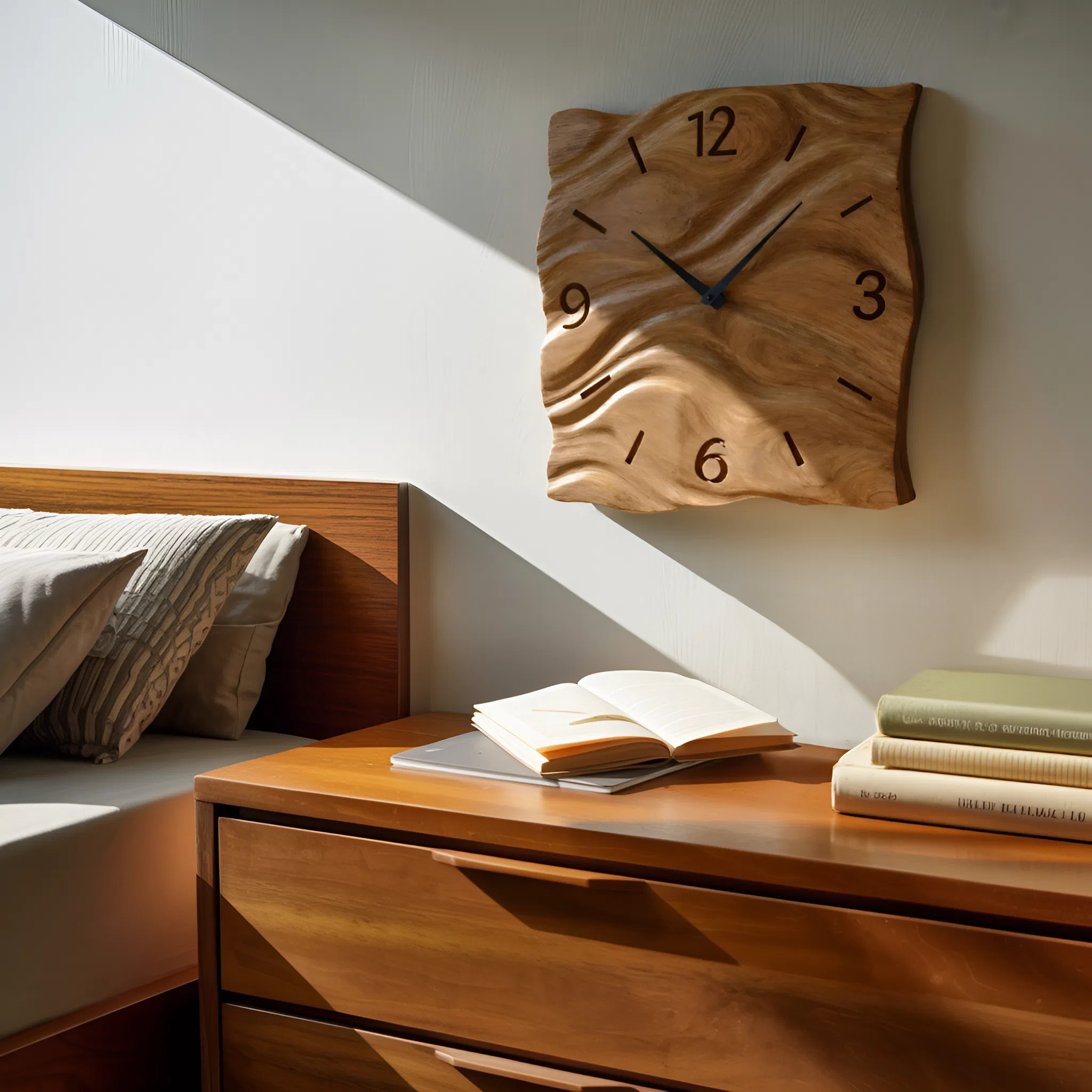 Contemporary Handcrafted Wall Clock For Living Room Interior