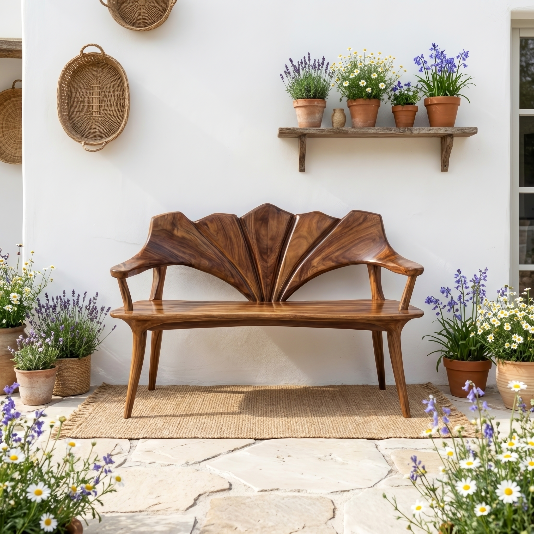 Solid Wood Live Edge Bench For Entryway And Living Area