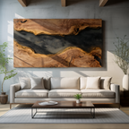 Handcrafted Solid Wood Wall Art For Bedroom Decor