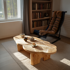 Handcrafted Modern Irregular Coffee Table For Living Room Decor