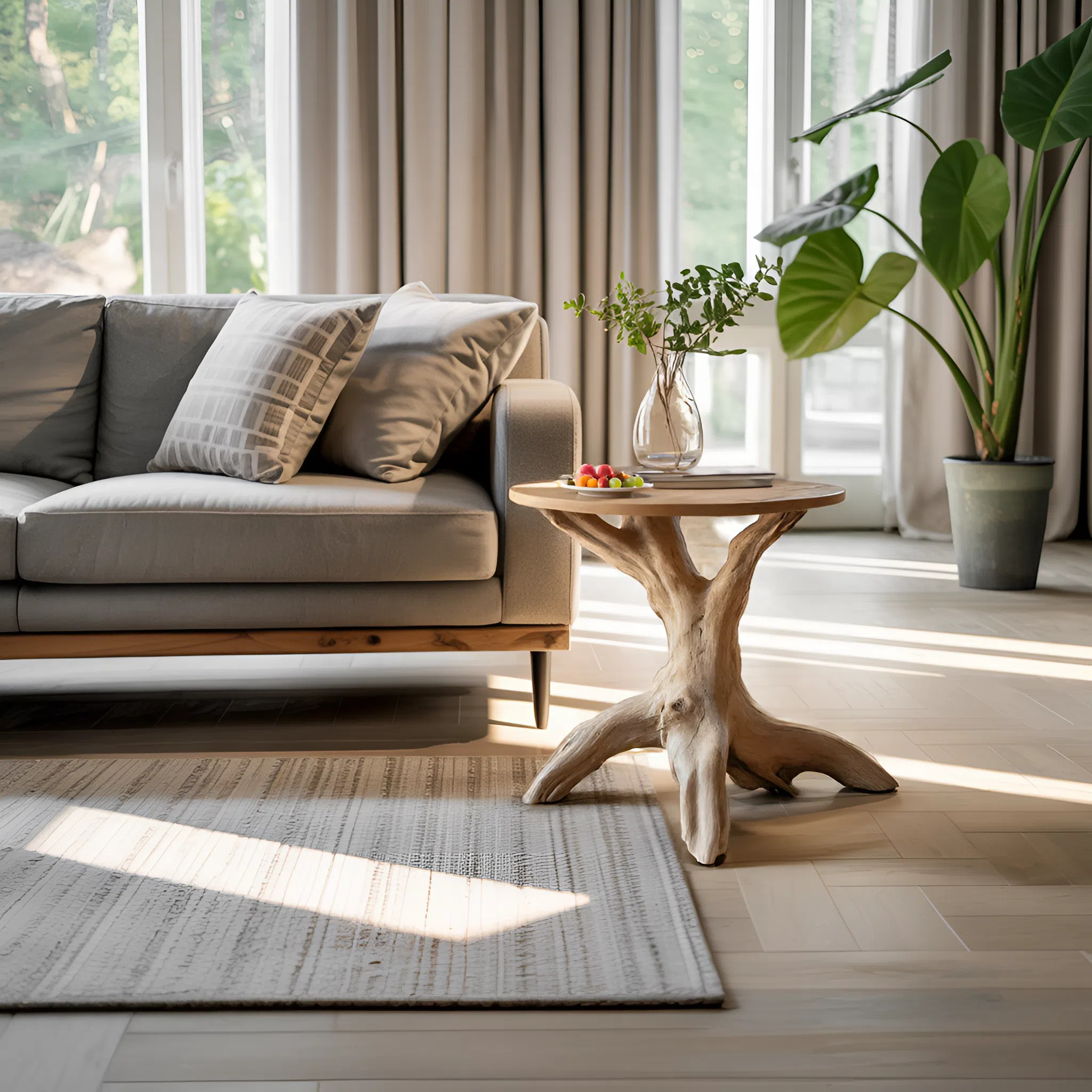Farmhouse Wooden End Table For Furniture Decor Practical And Stylish