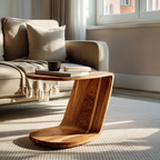 Handcrafted Live Edge Side Table For Furniture Collection