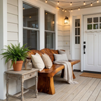 Minimalist Solid Wood Entryway Bench For Modern Homes