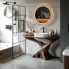 Handcrafted Solid Wood Vanity For Bathroom Decor