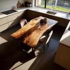 Dining Room Modern Wooden Live Edge Dining Table Natural