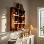 Mid Century Kitchen Wall Shelf For Cozy Cooking Space