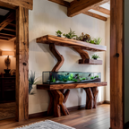 Elegant Aquarium Stand For Stylish Living Space Design
