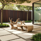 Farmhouse Wooden Bench Outdoor Seating For Classic Porches