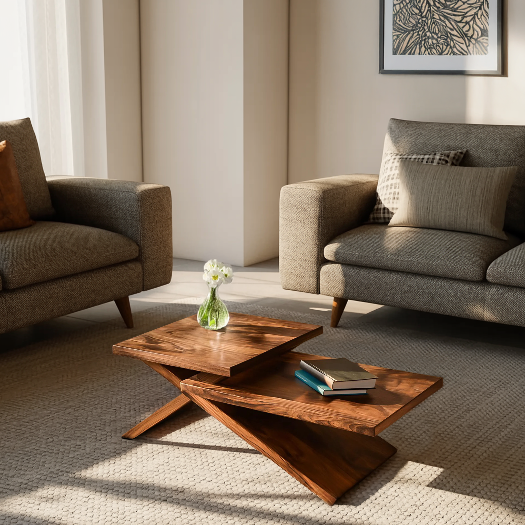Rustic Coffee Table With Stylish Look For Living