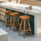 Rustic Handcrafted Bar Stools For Kitchen Or Patio Bar
