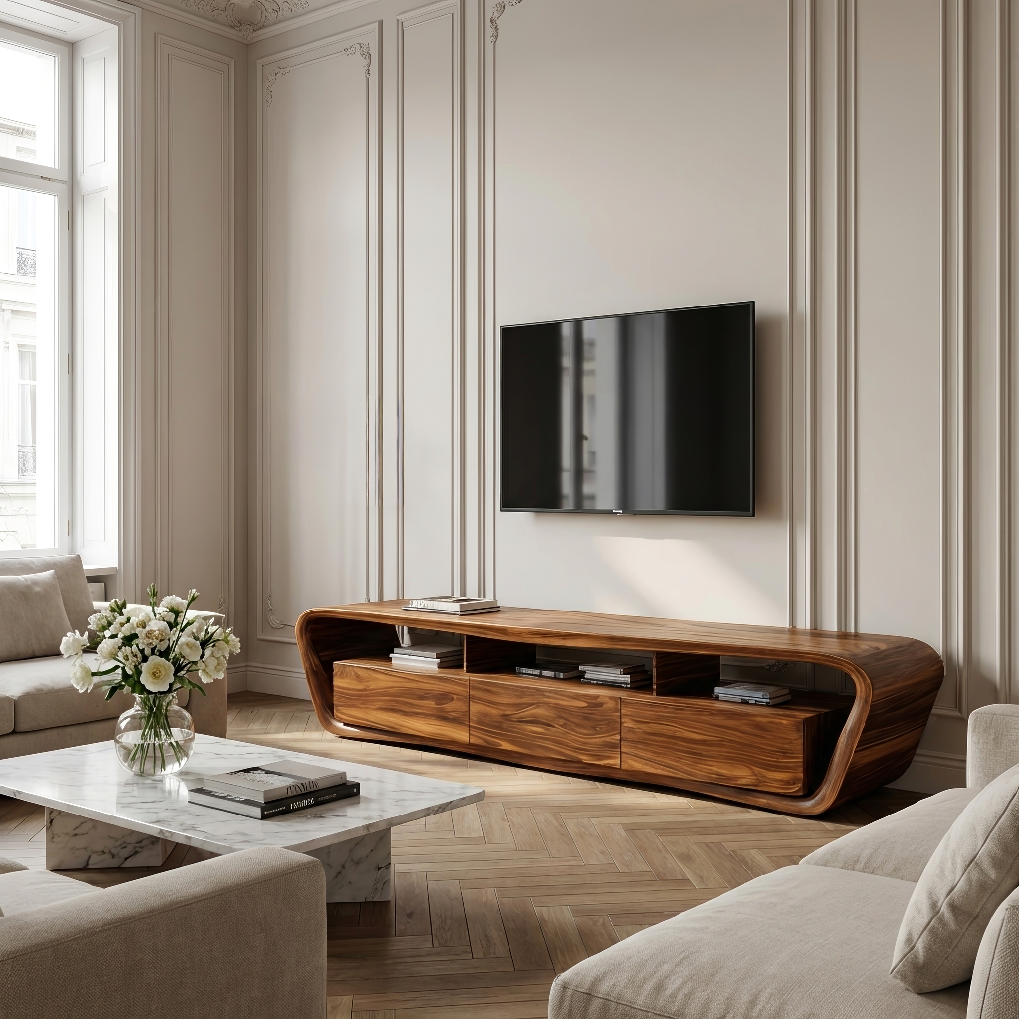 Handcrafted TV Stand For Modern Home Design