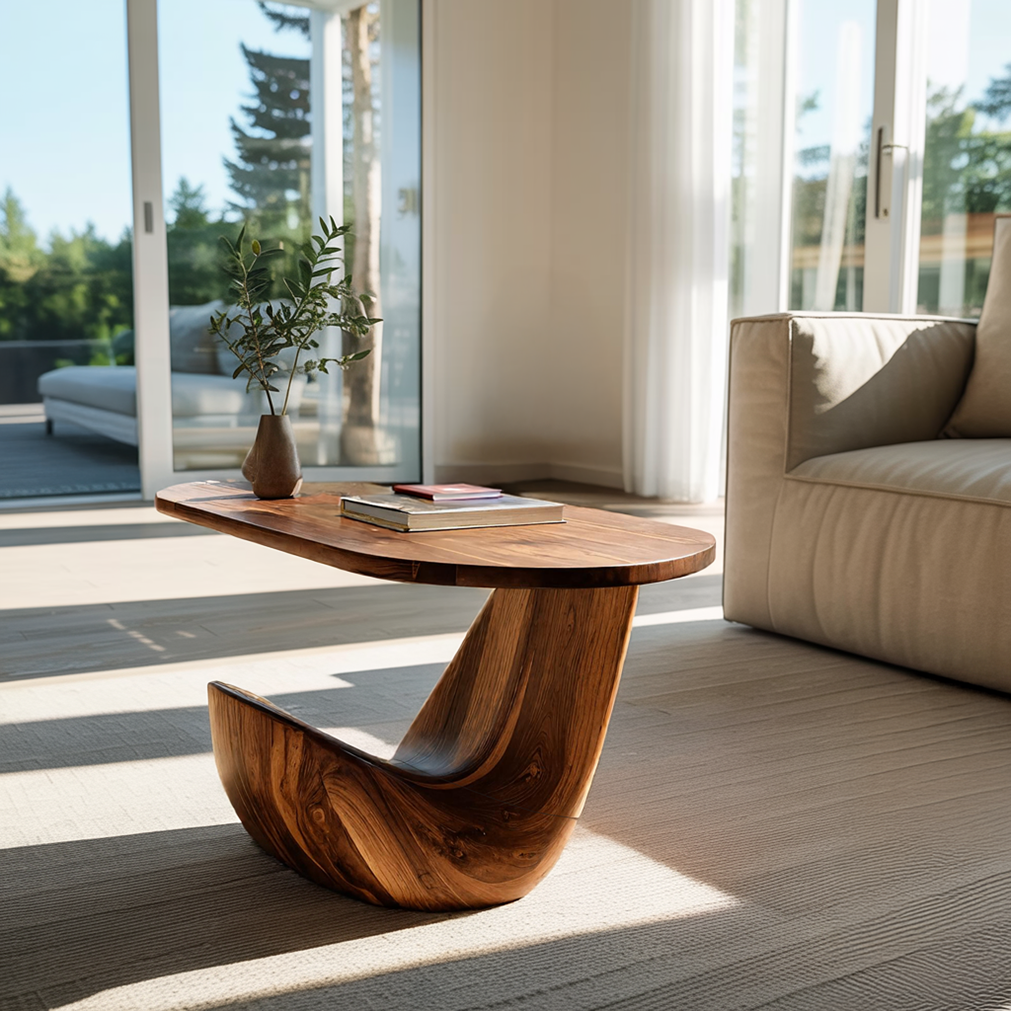 Farmhouse Live Edge Side Table For Vintage Furniture Vibe