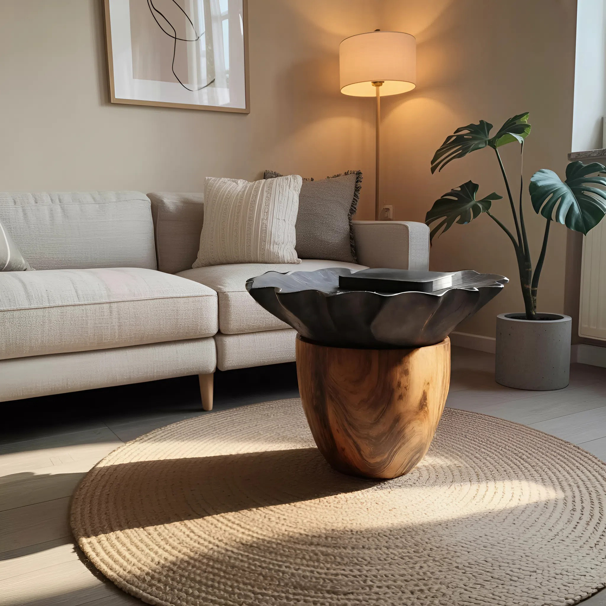 Mid Century Wooden Side Table For Modern Lounge Decor