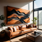 Modern Carved Wall Art For Living Room Decor