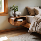 Minimalist Floating Nightstand With Storage For Bedroom