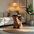 Handcrafted Wooden Side Table For Designer Entryway