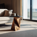 Mid Century Wooden Side Table For Cozy Bedroom Nightstand