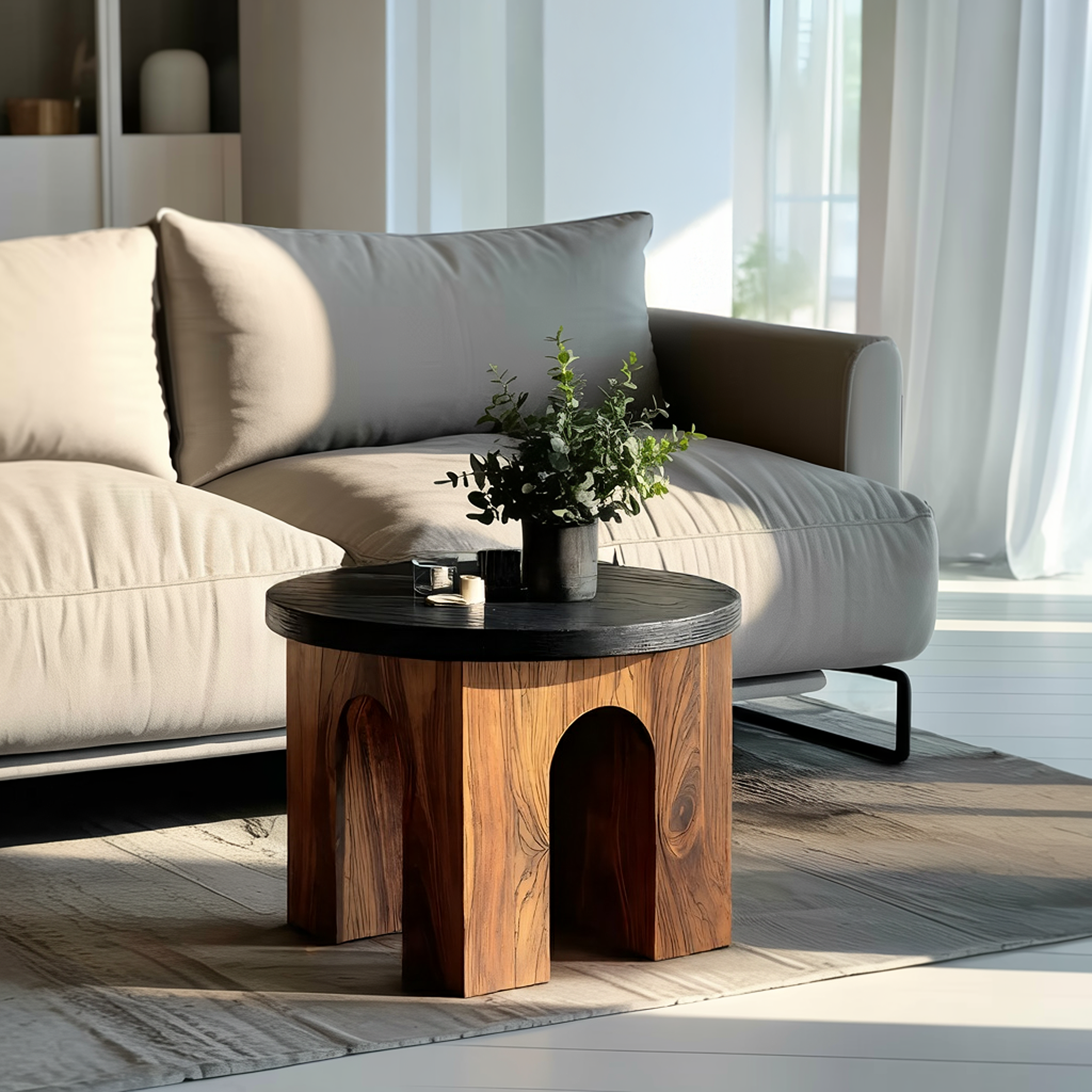 Modern Live Edge Side Table For Contemporary Home Style